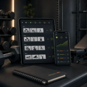 Personalised online training programme with workout tracking and professional coaching