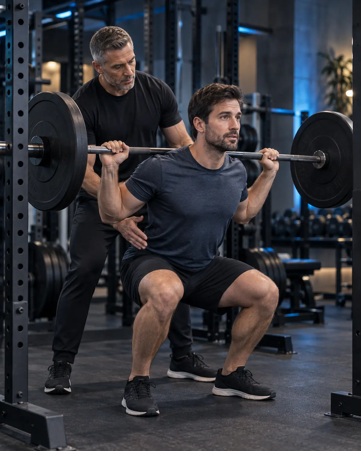 Nikos providing personalised strength coaching at JD Gyms Edinburgh Chesser