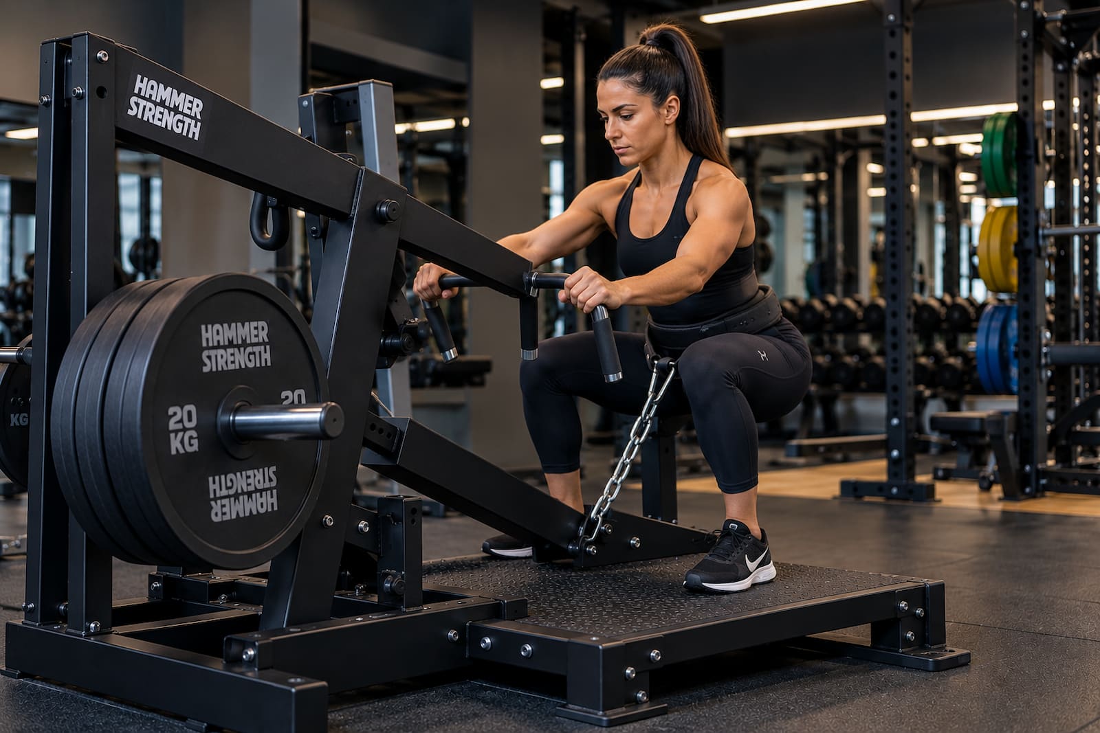Hammer Strength Plate Loaded Belt Squat